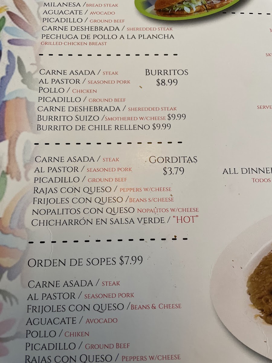 La Justicia Mexican Restaurant Menu - Image 4